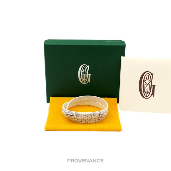 🔴 Goyard Double Wrap Bracelet - White Goyardine - Picture 1 of 5